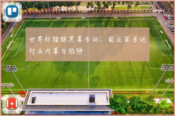 世界杯赌球黑幕专访:前庄家亲述行业内幕与陷阱